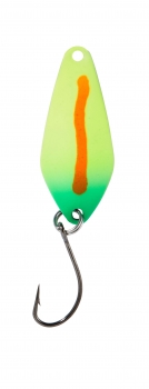 Balzer Searcher Spoon 2,1g Gelb-Grün-Orangener Streifen